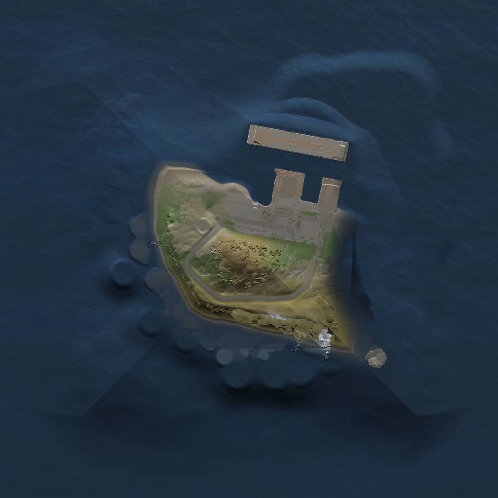 Rust Map: Procedural Map, Size: 1000, Seed: 1216386526, 2 Monuments