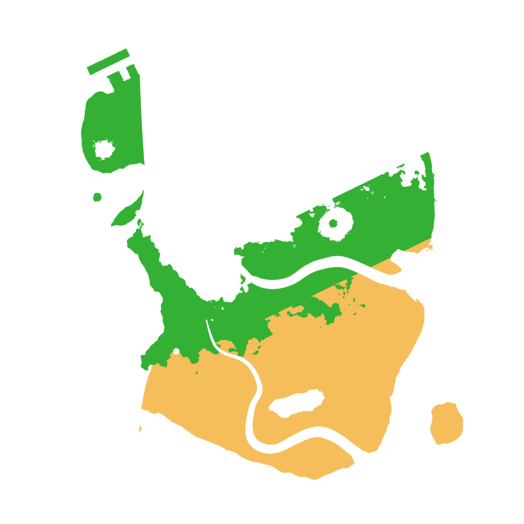 Biome Rust Map: Procedural Map, Size: 2400, Seed: 23864150