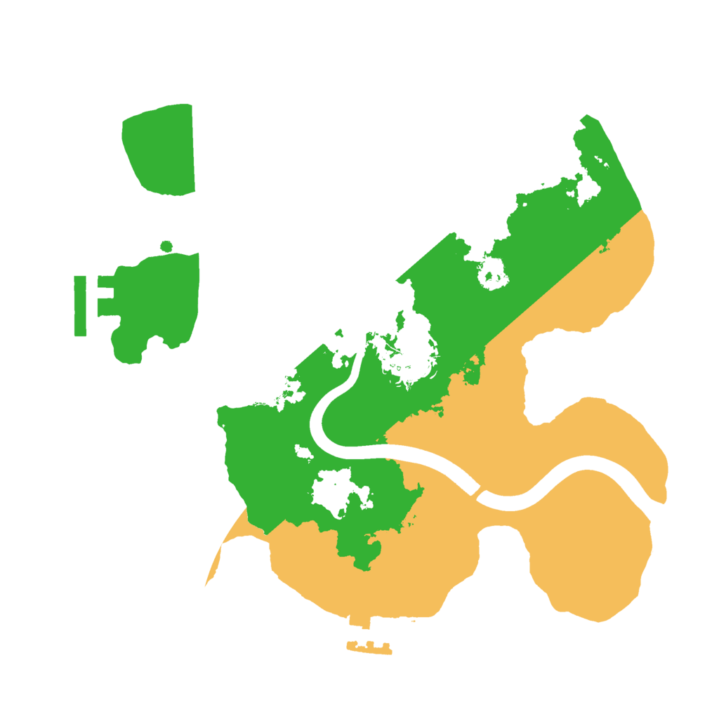 Biome Rust Map: Procedural Map, Size: 2400, Seed: 2343