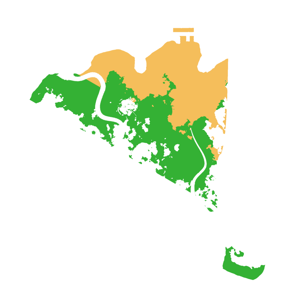 Biome Rust Map: Procedural Map, Size: 3000, Seed: 33520
