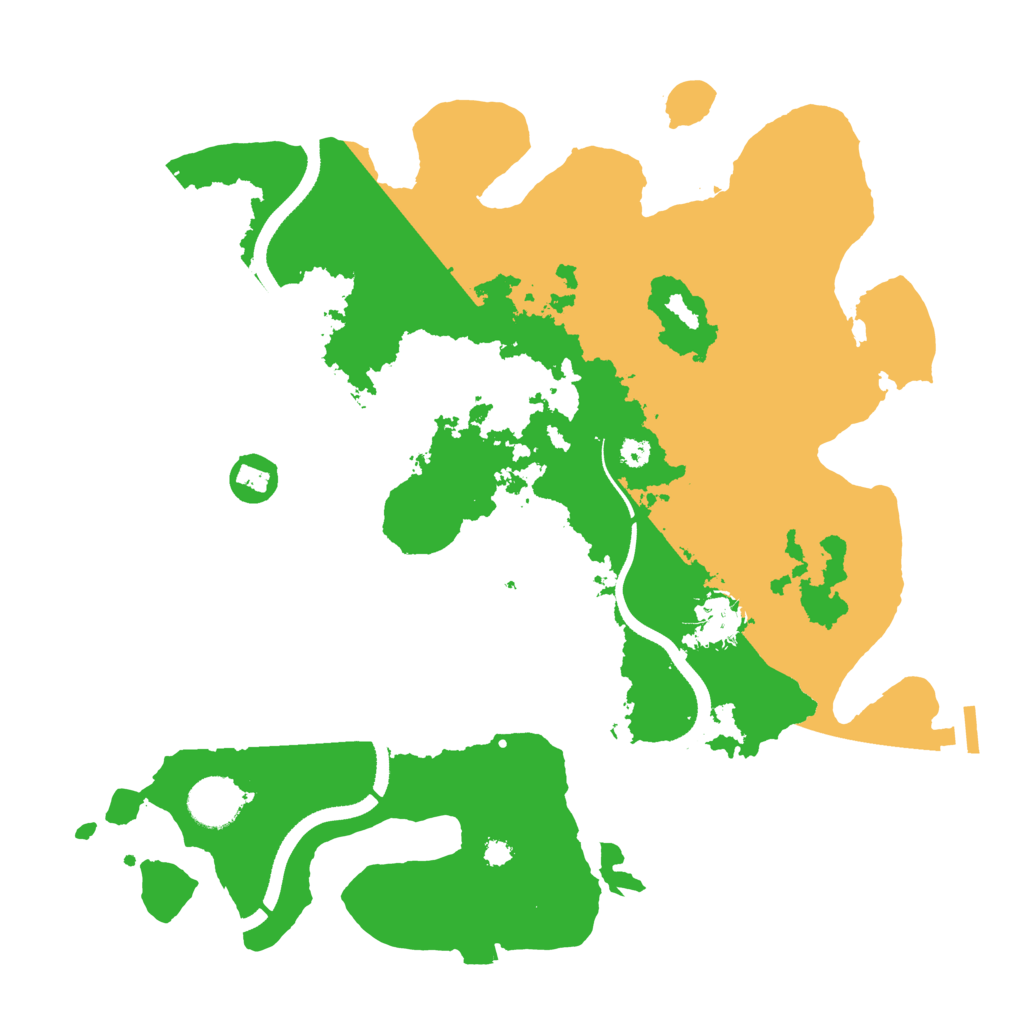 Biome Rust Map: Procedural Map, Size: 3500, Seed: 1399844491
