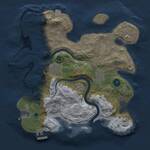 Thumbnail Rust Map: Procedural Map, Size: 3000, Seed: 22164, 8 Monuments