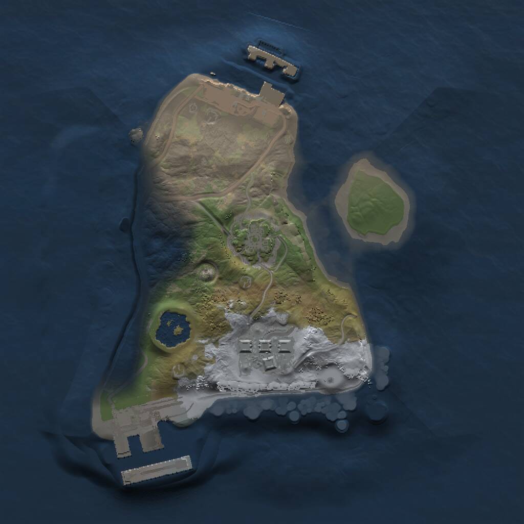 Rust Map: Procedural Map, Size: 1500, Seed: 925212269, 5 Monuments