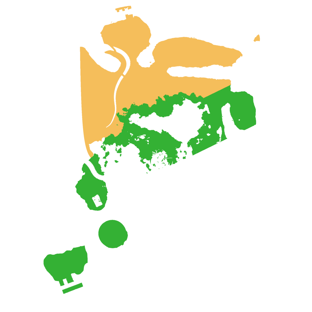 Biome Rust Map: Procedural Map, Size: 3000, Seed: 6661