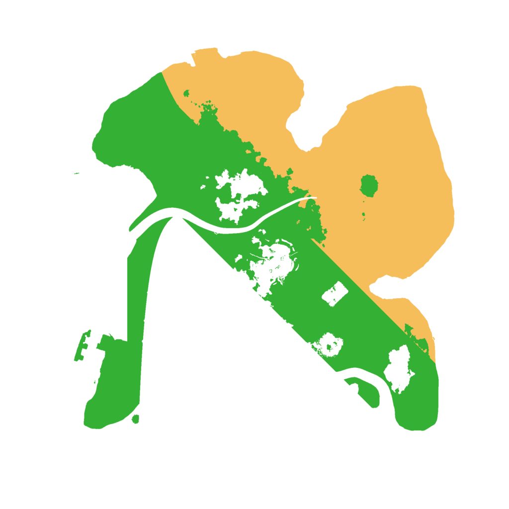 Biome Rust Map: Procedural Map, Size: 2250, Seed: 87907651