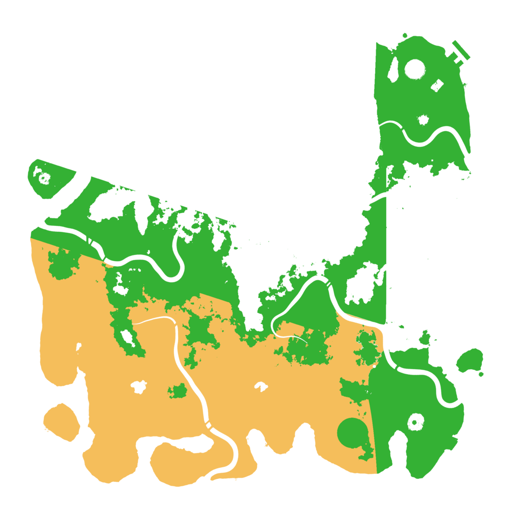 Biome Rust Map: Procedural Map, Size: 4500, Seed: 236220210