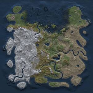 Thumbnail Rust Map: Procedural Map, Size: 4500, Seed: 224, 16 Monuments