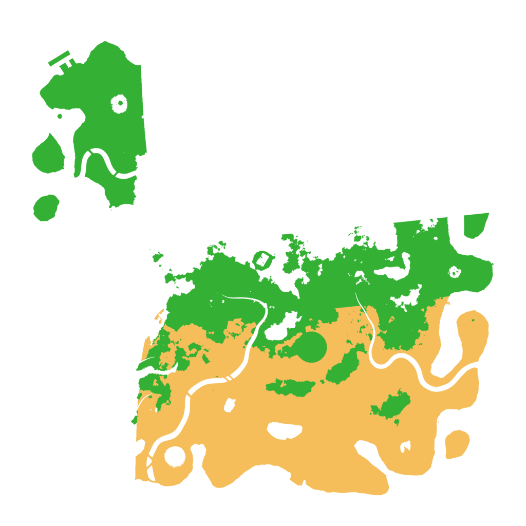 Biome Rust Map: Procedural Map, Size: 4500, Seed: 295435