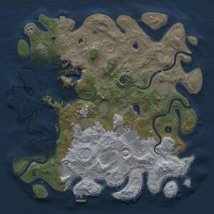 Thumbnail Rust Map: Procedural Map, Size: 4500, Seed: 1999215934, 16 Monuments