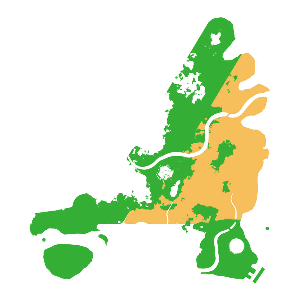 Biome Rust Map: Procedural Map, Size: 3500, Seed: 1386093808