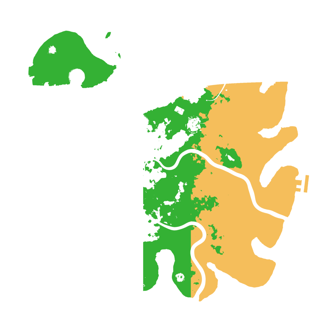 Biome Rust Map: Procedural Map, Size: 3700, Seed: 1705793988