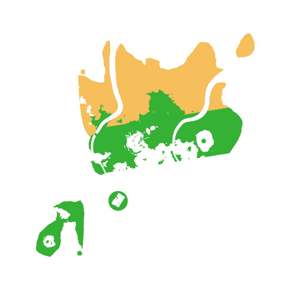 Biome Rust Map: Procedural Map, Size: 2500, Seed: 777839593