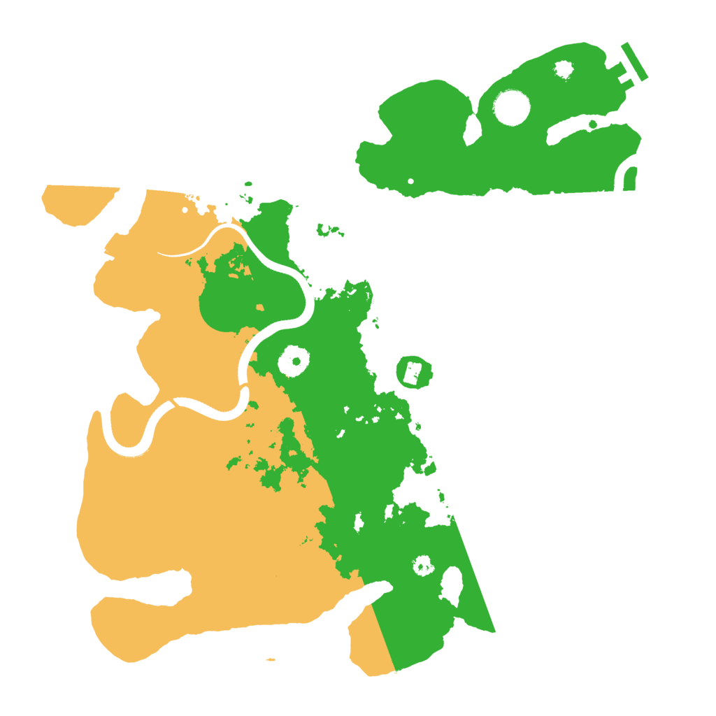 Biome Rust Map: Procedural Map, Size: 3500, Seed: 4452