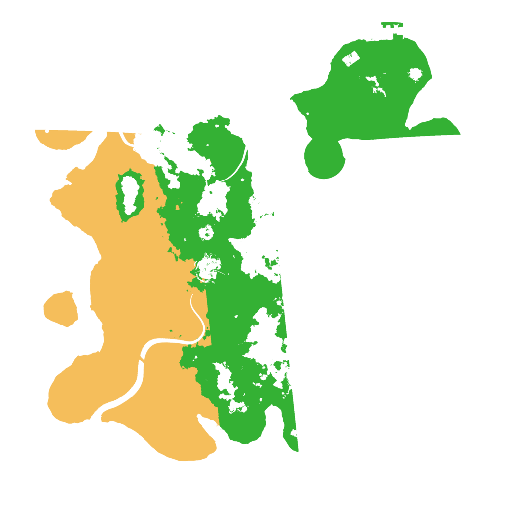 Biome Rust Map: Procedural Map, Size: 3500, Seed: 1057902390