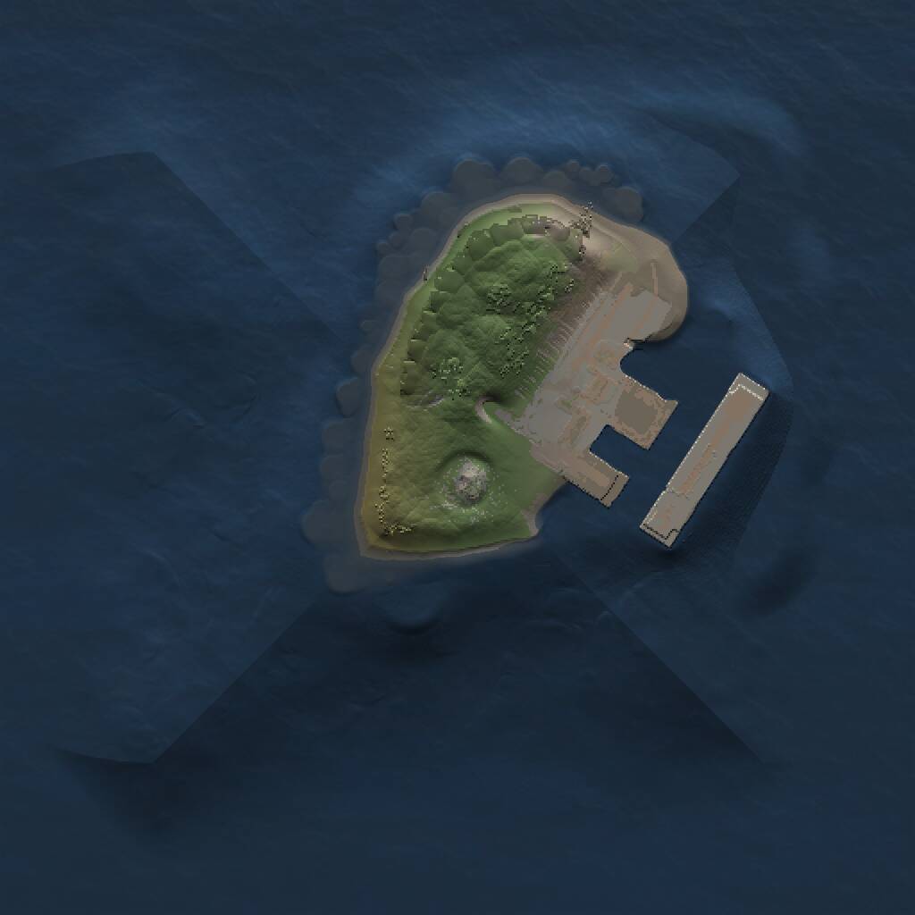 Rust Map: Procedural Map, Size: 1000, Seed: 1691317022, 2 Monuments