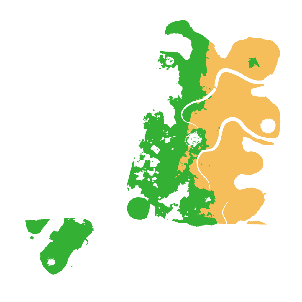 Biome Rust Map: Procedural Map, Size: 3600, Seed: 281