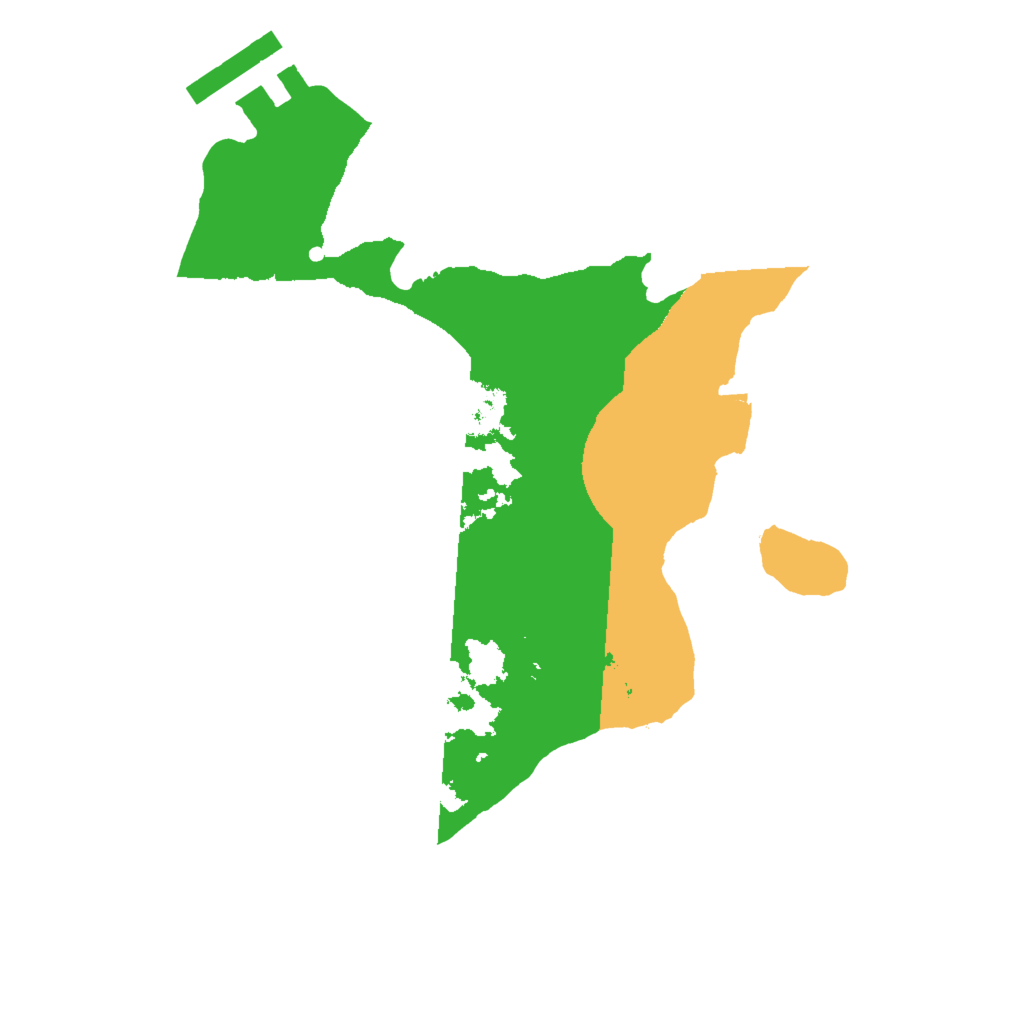 Biome Rust Map: Procedural Map, Size: 2000, Seed: 14820623