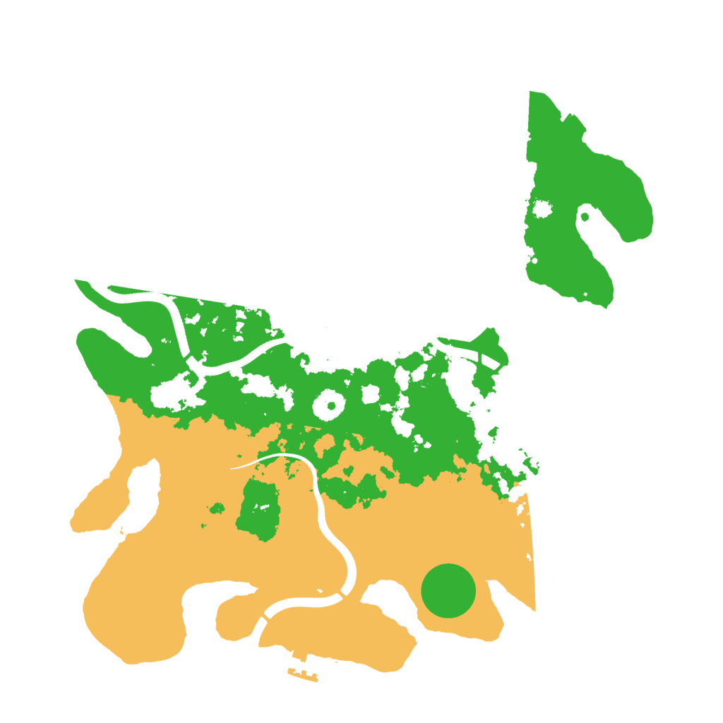Biome Rust Map: Procedural Map, Size: 3500, Seed: 1942025