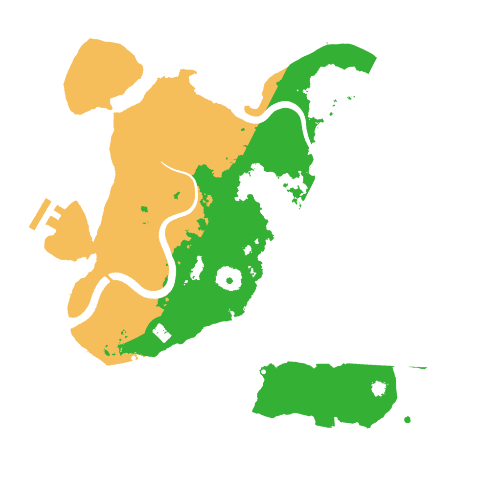 Biome Rust Map: Procedural Map, Size: 3000, Seed: 8137495