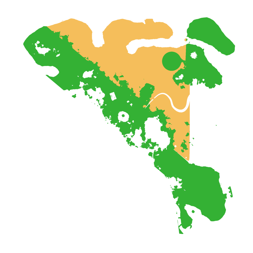 Biome Rust Map: Procedural Map, Size: 3500, Seed: 7754389