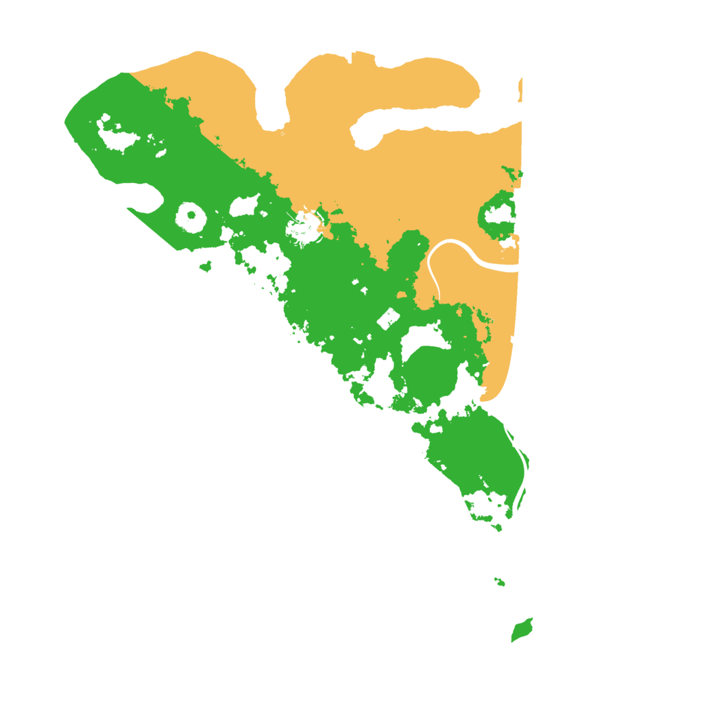Biome Rust Map: Procedural Map, Size: 3500, Seed: 7754389