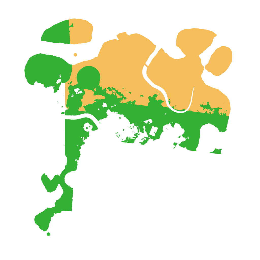 Biome Rust Map: Procedural Map, Size: 3000, Seed: 1371040589