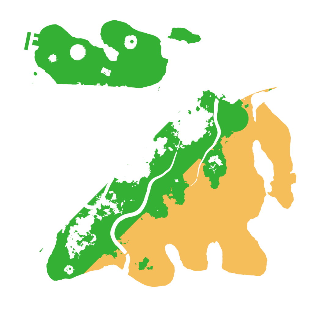Biome Rust Map: Procedural Map, Size: 3500, Seed: 1809038053