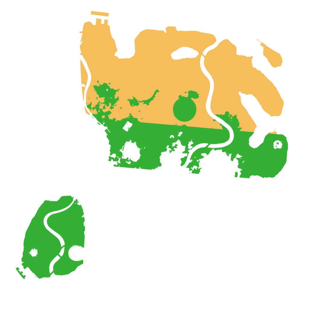 Biome Rust Map: Procedural Map, Size: 3500, Seed: 1677107479