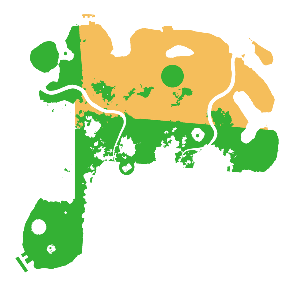 Biome Rust Map: Procedural Map, Size: 3500, Seed: 1677107479