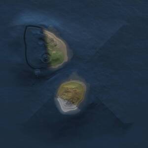 Thumbnail Rust Map: Procedural Map, Size: 1000, Seed: 30191559, 1 Monuments