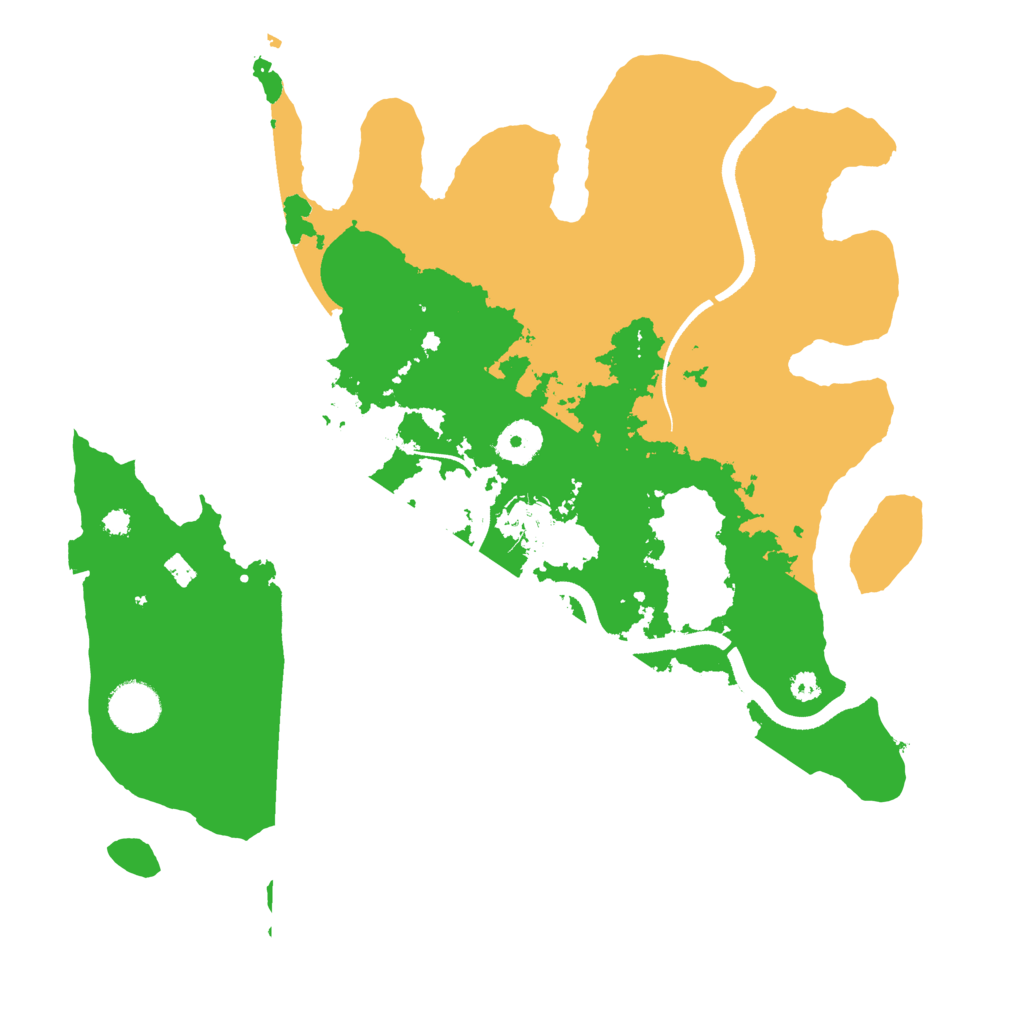 Biome Rust Map: Procedural Map, Size: 3500, Seed: 1742237272