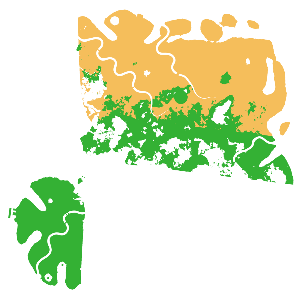 Biome Rust Map: Procedural Map, Size: 6000, Seed: 1135