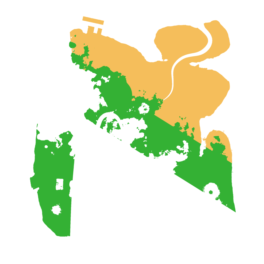 Biome Rust Map: Procedural Map, Size: 2500, Seed: 145170382