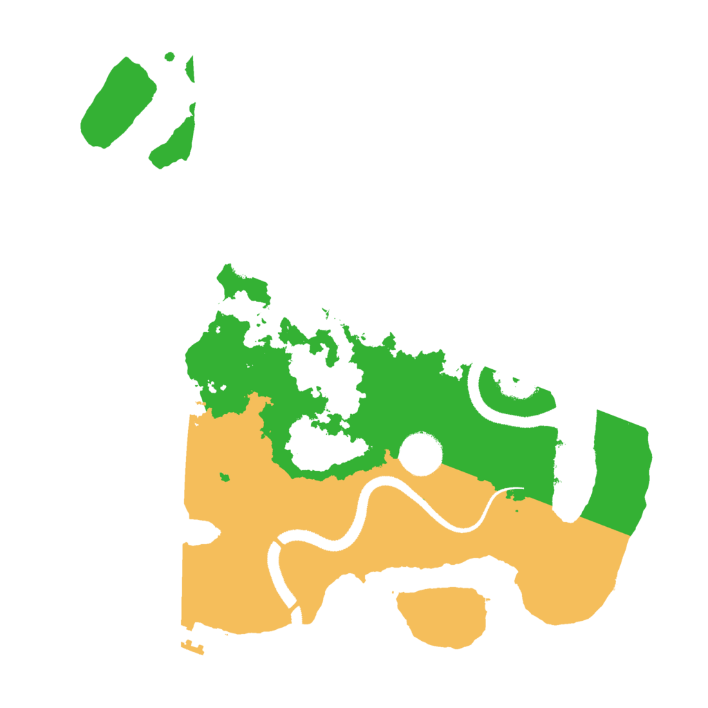 Biome Rust Map: Procedural Map, Size: 3000, Seed: 23087