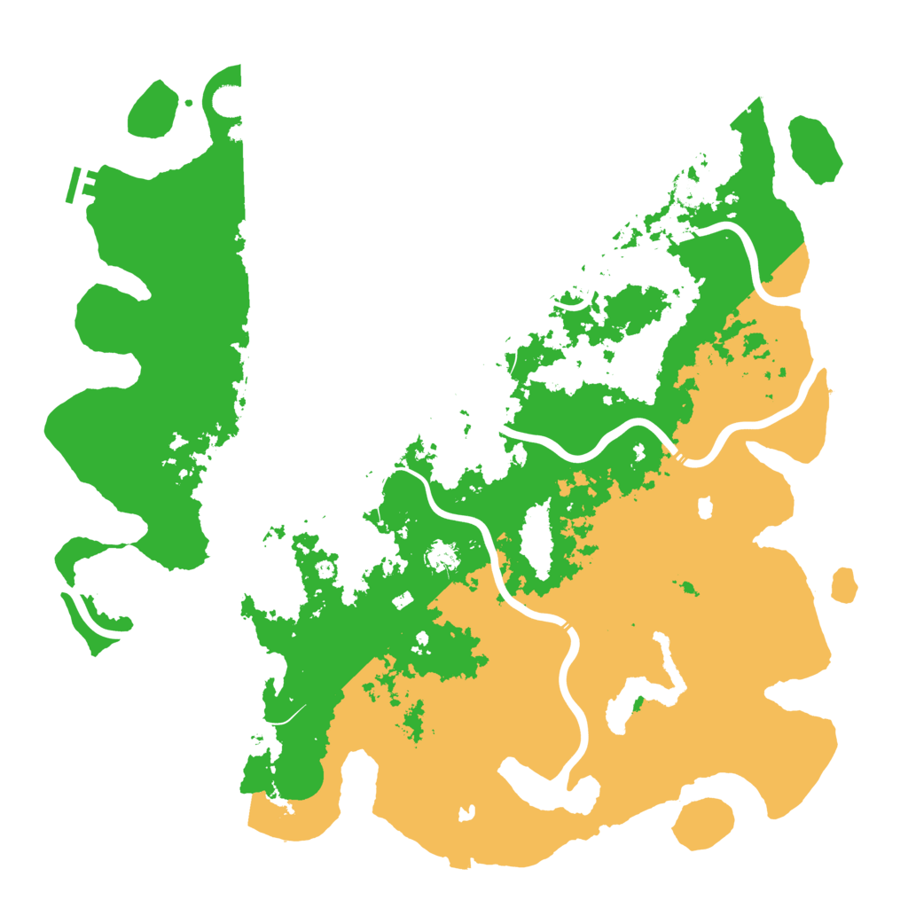 Biome Rust Map: Procedural Map, Size: 5000, Seed: 199759606