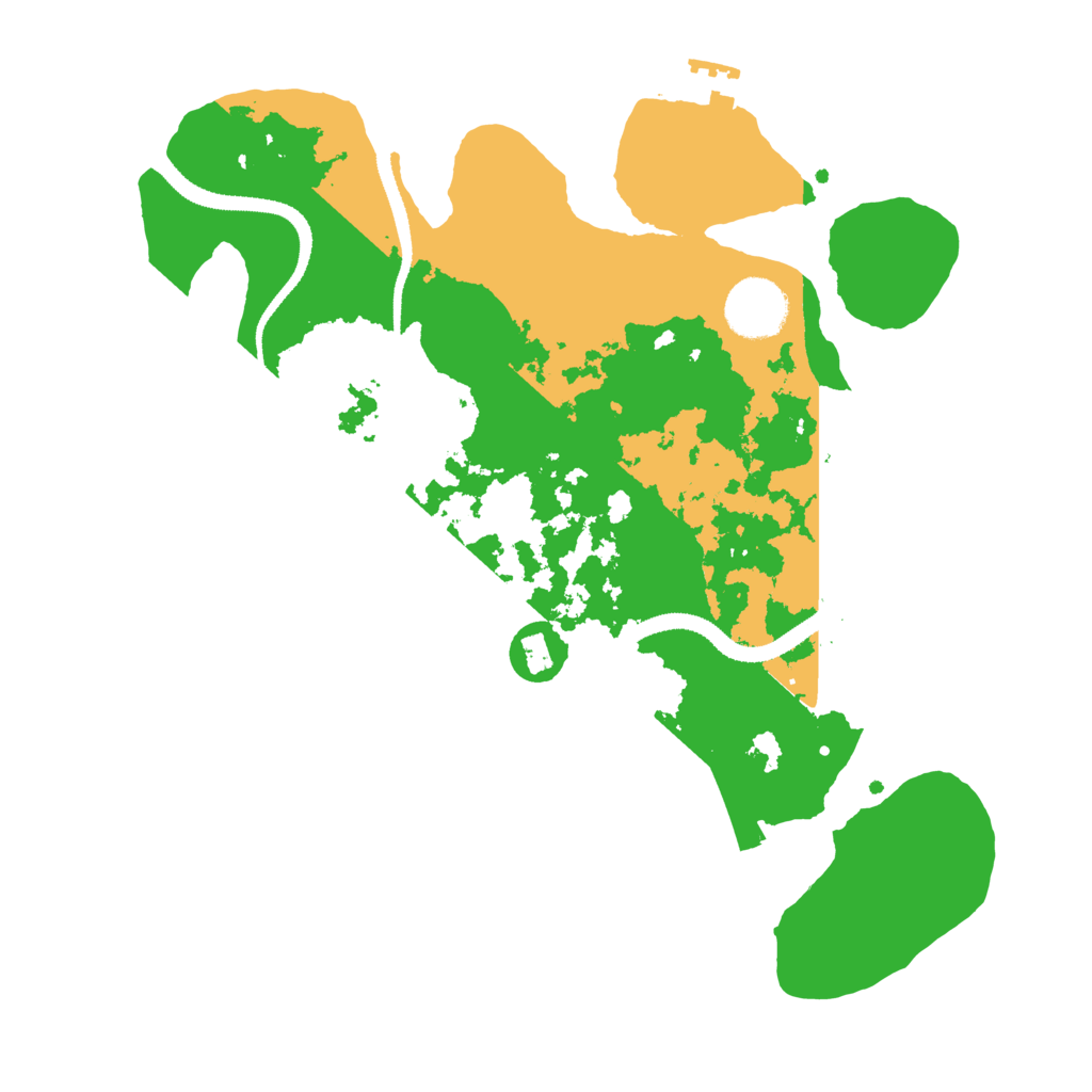 Biome Rust Map: Procedural Map, Size: 3150, Seed: 51000