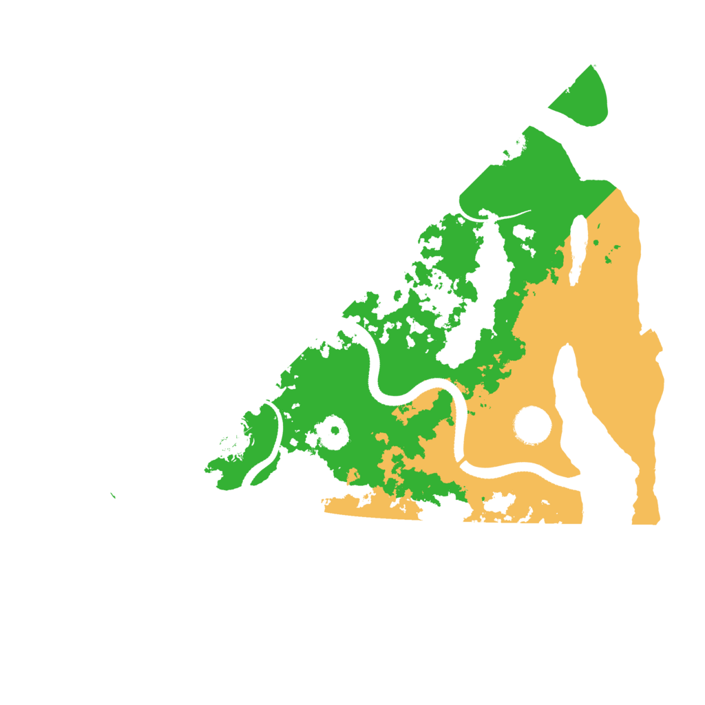 Biome Rust Map: Procedural Map, Size: 3300, Seed: 544062427