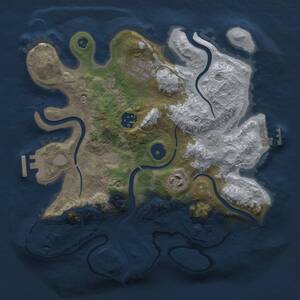 Thumbnail Rust Map: Procedural Map, Size: 2900, Seed: 40000, 8 Monuments