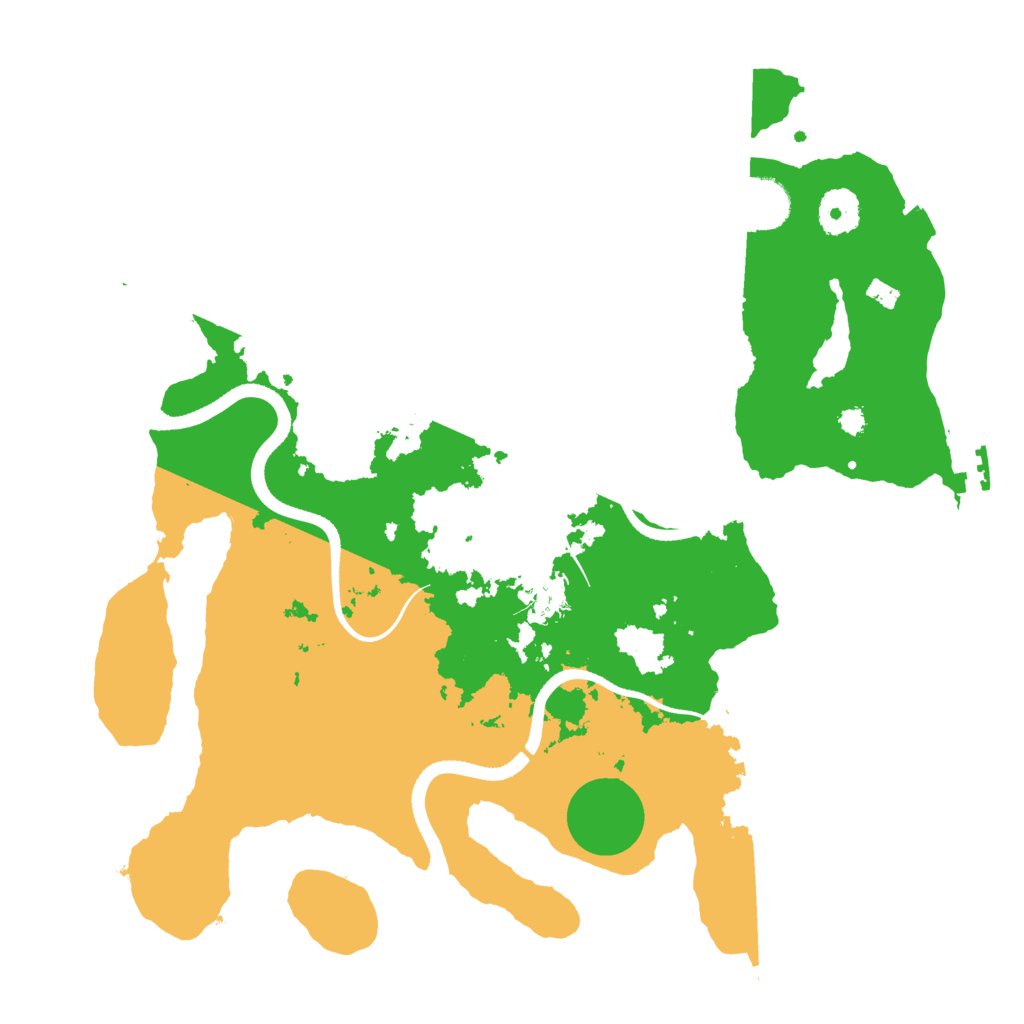 Biome Rust Map: Procedural Map, Size: 3500, Seed: 458589268