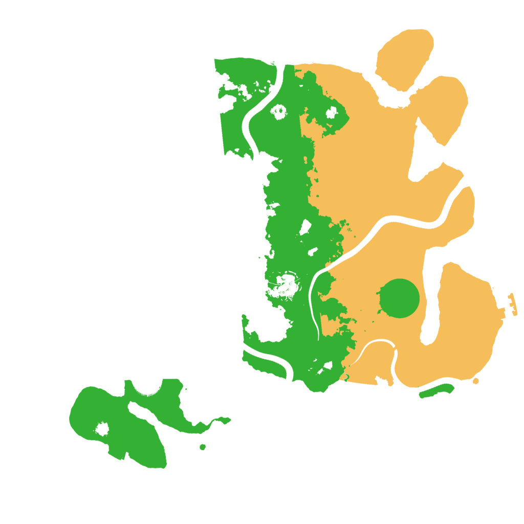 Biome Rust Map: Procedural Map, Size: 3500, Seed: 694532891