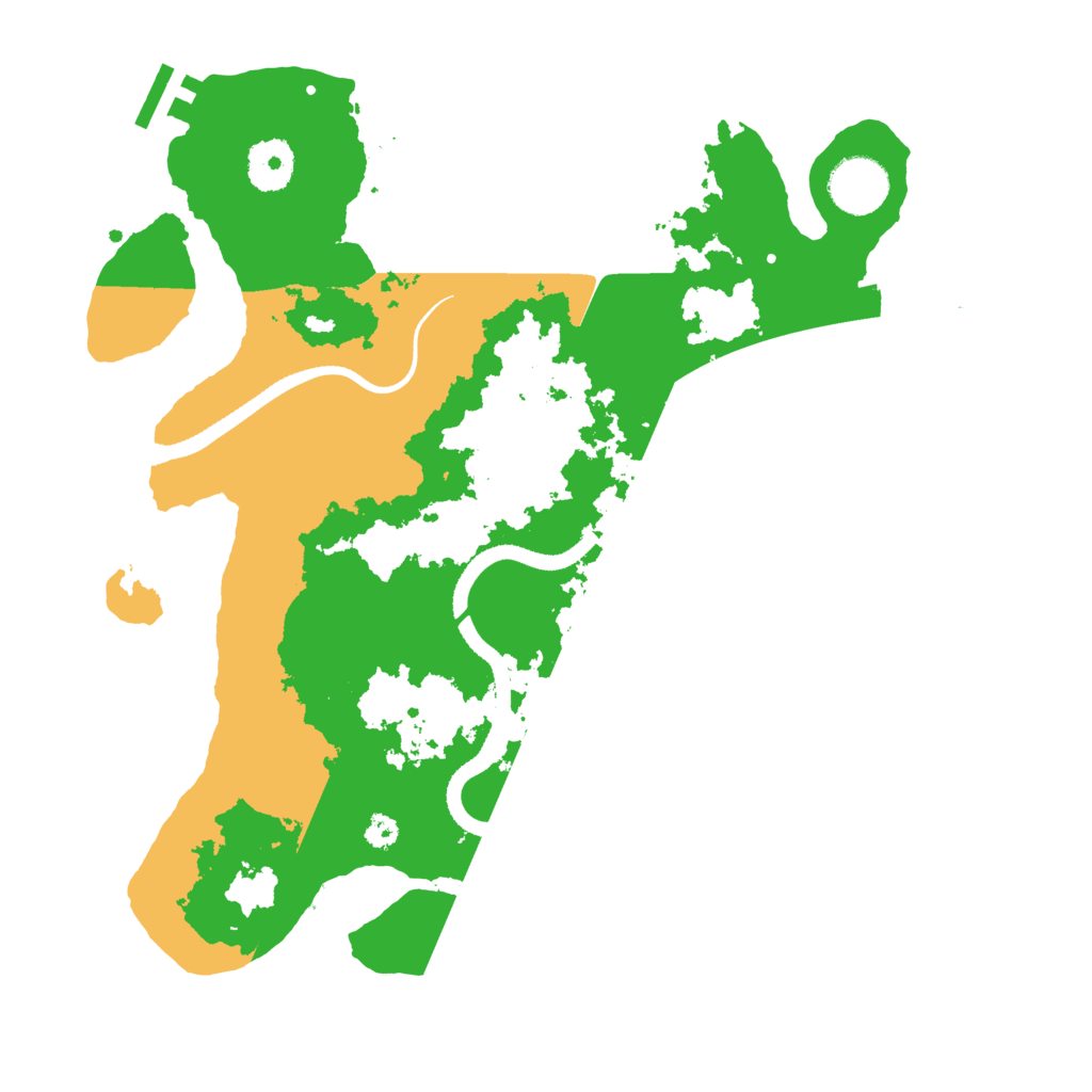 Biome Rust Map: Procedural Map, Size: 3300, Seed: 23