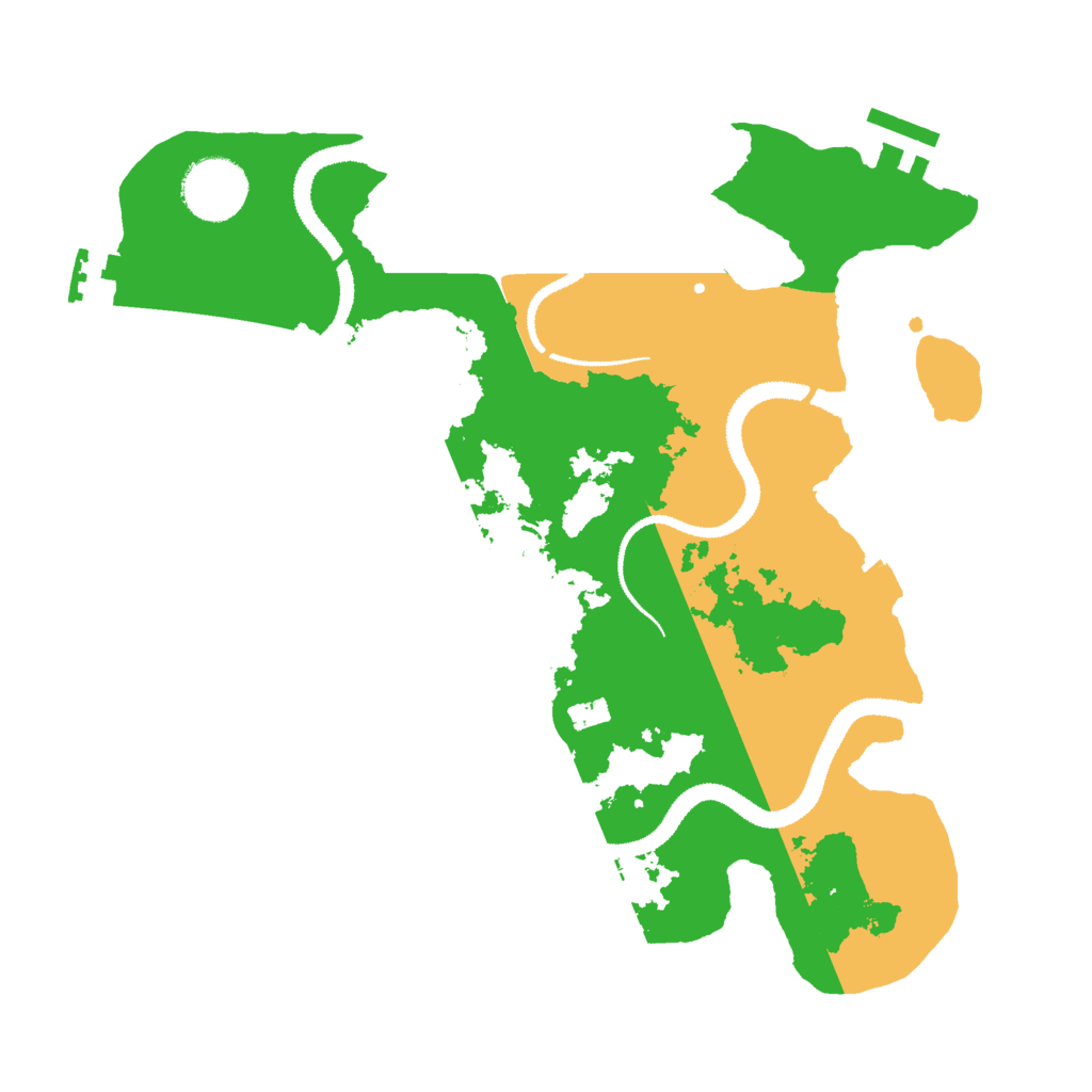 Biome Rust Map: Procedural Map, Size: 3000, Seed: 3671