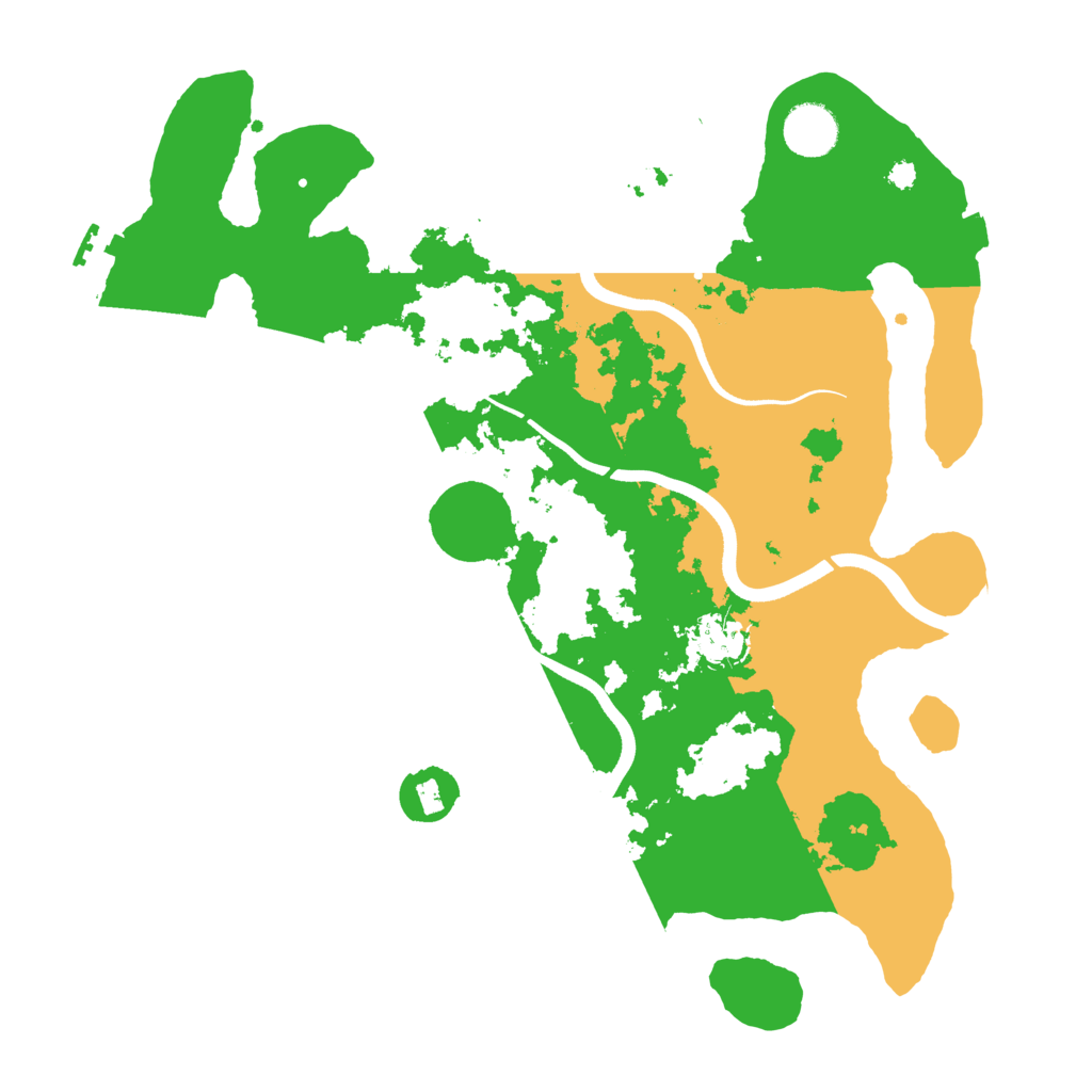 Biome Rust Map: Procedural Map, Size: 3600, Seed: 9525