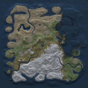 Thumbnail Rust Map: Procedural Map, Size: 4250, Seed: 482535959, 14 Monuments