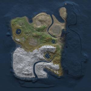 Thumbnail Rust Map: Procedural Map, Size: 2500, Seed: 670310951, 9 Monuments