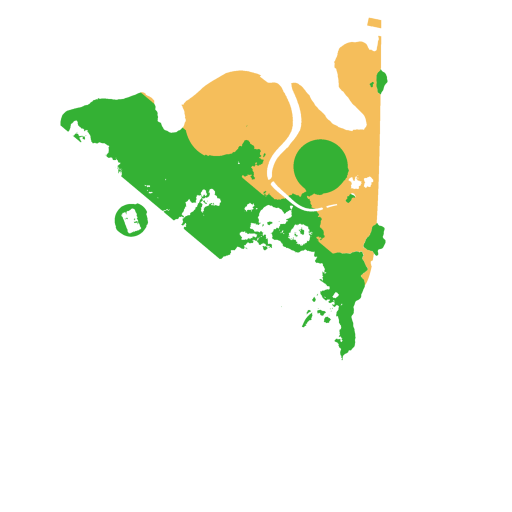 Biome Rust Map: Procedural Map, Size: 2500, Seed: 670310951