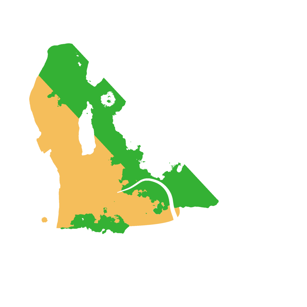 Biome Rust Map: Procedural Map, Size: 2200, Seed: 1353528607