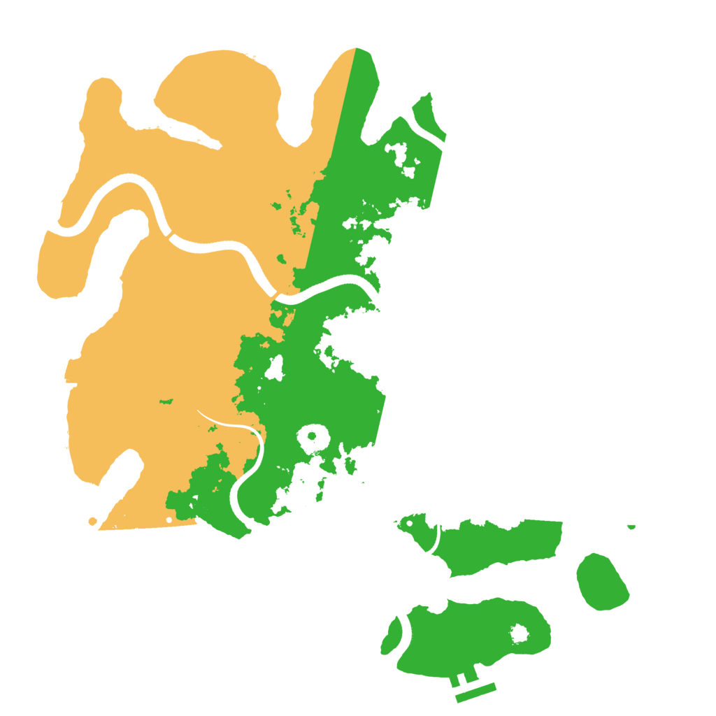 Biome Rust Map: Procedural Map, Size: 3500, Seed: 1278679559