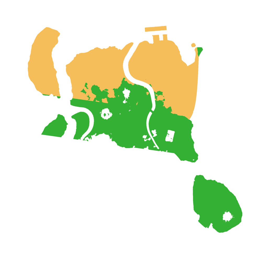 Biome Rust Map: Procedural Map, Size: 2500, Seed: 482684606