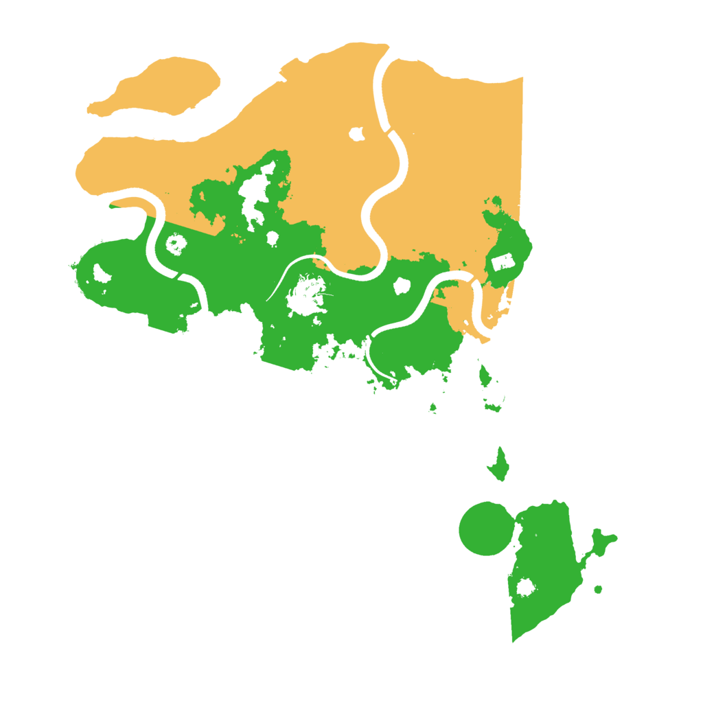 Biome Rust Map: Procedural Map, Size: 3500, Seed: 549418918